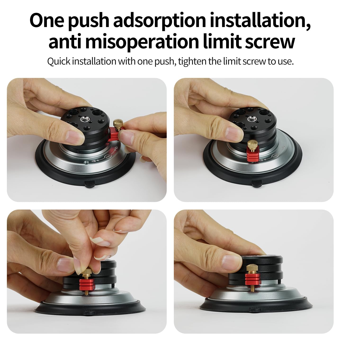 Statyw z głowicą kulową ze stopu aluminium 22 mm ze śrubą 1/10.2 cm, adapter do montażu na kamerze, nośność 4 kg, do kieszeni 4/3/X5, klipsy do telefonu, akcesoria (ze standardowym