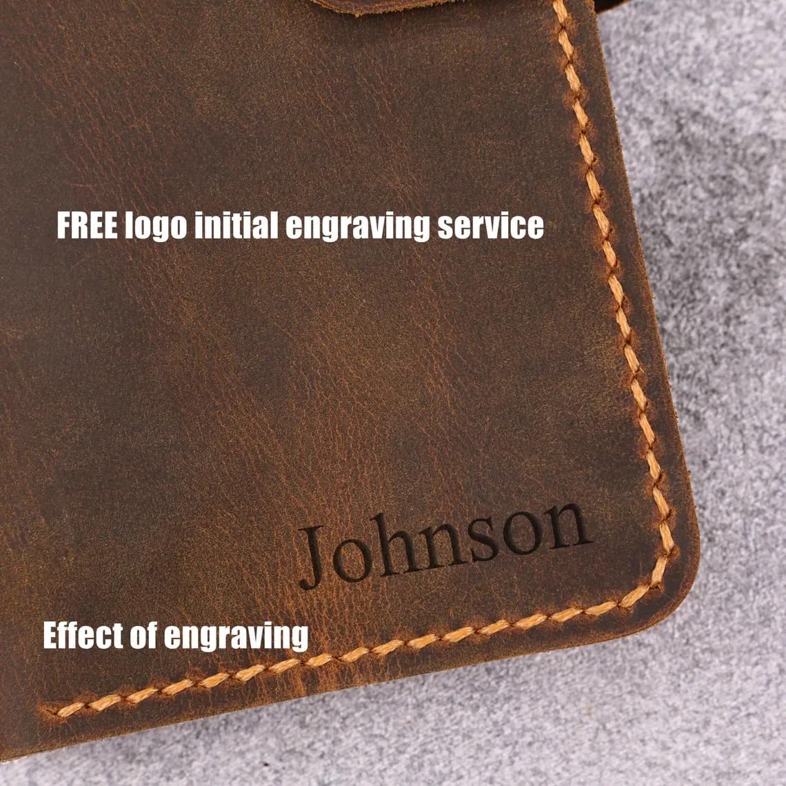 Personalized leather Wristlet wallet case for iPhone 17/16/15/14 Pro Max/distressed leather wallet cover Compatible with iPhone 17/16/15/14 Plus IP05MW-B