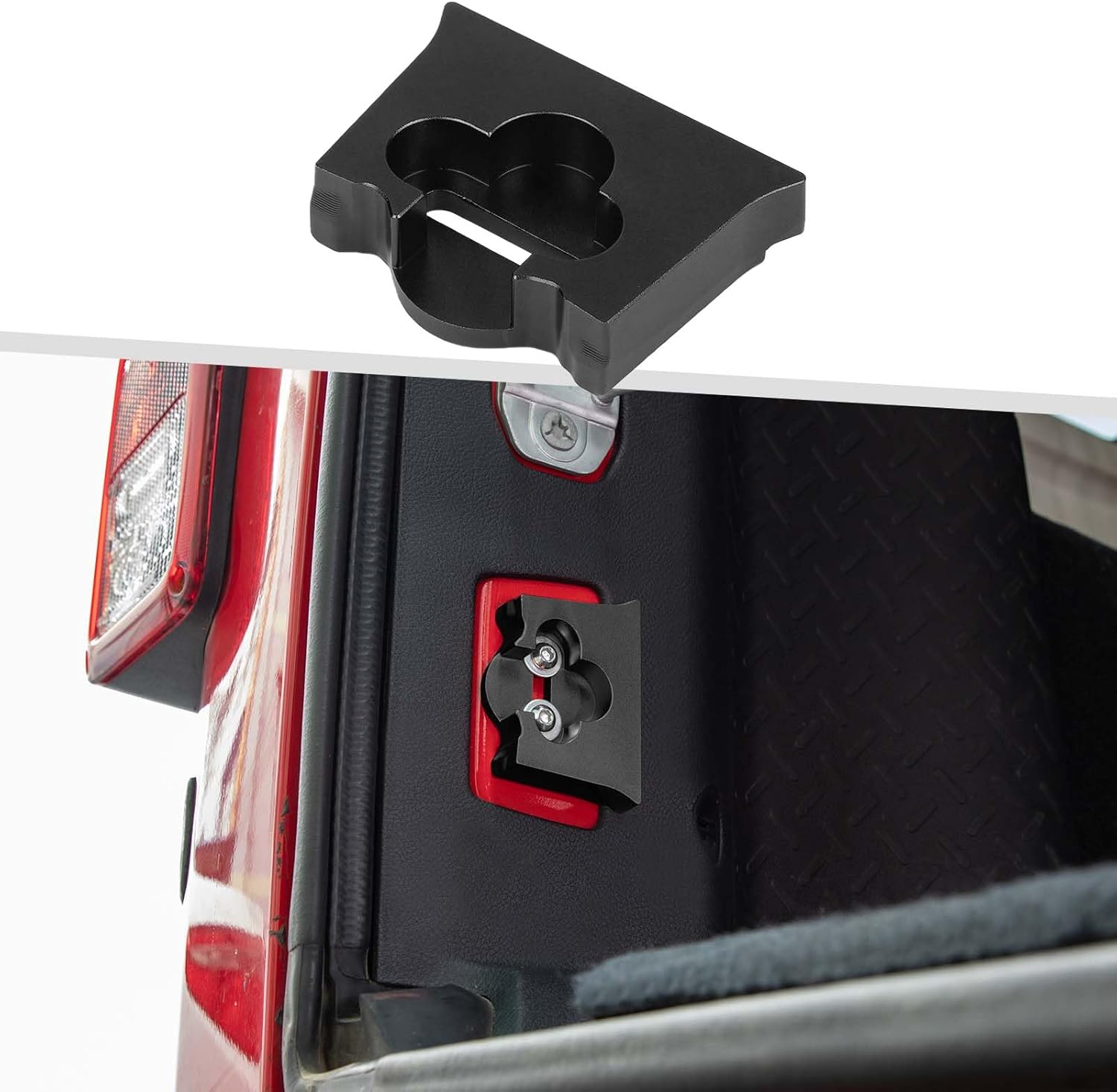 Tailgate Limiter Rear Door Stopper Compatible with Jeep Wrangler JK & Unlimited 2007-2018 (Black)