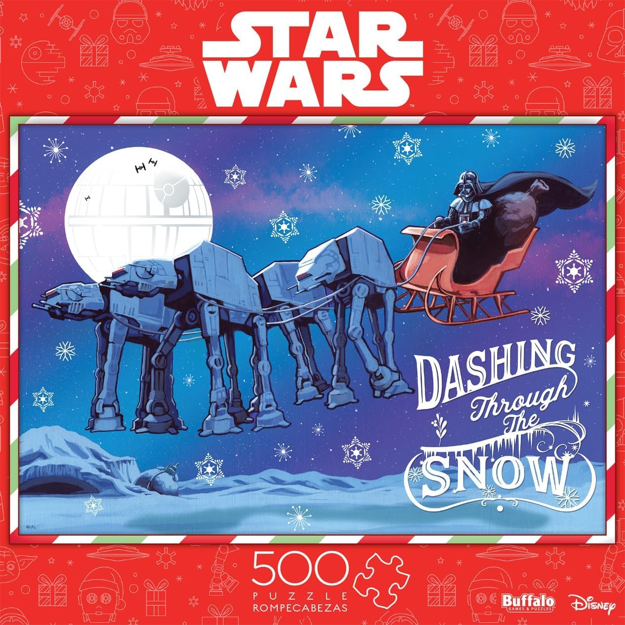 Buffalo Games - Star Wars™ - Merry Sithmas - 500 Piece Holiday Jigsaw Puzzle - Festive Puzzle for Adults – Precision-Cut Pieces, Winter Artwork, and Hours of Relaxing Fun