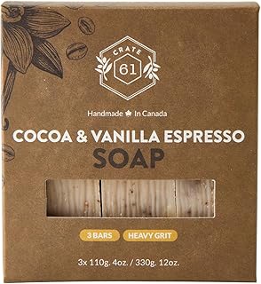 Crate 61 Organics, Handmade in Canada, Plant Based Cold Process Natural Bar Soap For Face & Body, With Premium Essential O...