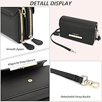 Vista 5 de TANTOMI Small Crossbody Bag for Women Vegan Leather Cell Phone Purse Crossbody Wallet with Adjustable Strap