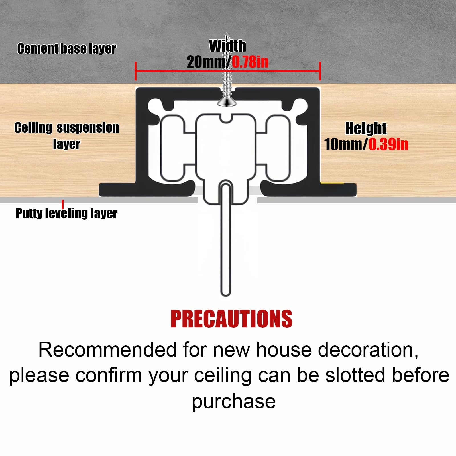 Binario da soffitto nero per tende e tende, lunghezza regolabile 1 m-6 m, in alluminio resistente, per divisori, facile montaggio a soffitto, 6 m