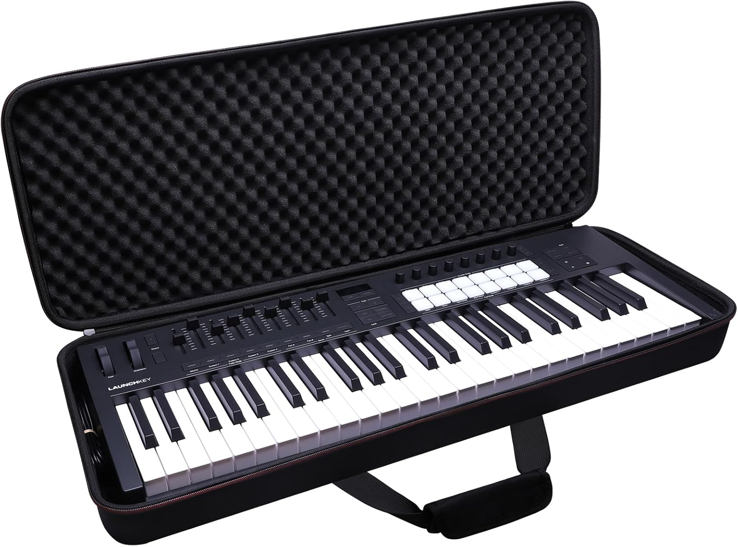 LTGEM Case Compatible with Novation Launchkey 49 MK4 MIDI Keyboard Controller(Case Only)