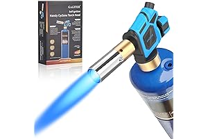 Handy Self-Igniting Propane Torch Head with Adjustable Flame