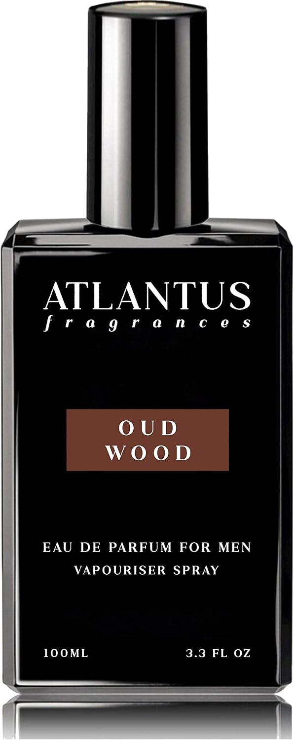 Atlantus Oud Wood - Eau De Parfum, Fragrance for Men (100 ml), Clear. Colourless, 100 ml (Pack of 1)