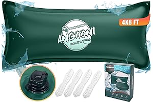 Extra Durable 4x8FT Green Heavy Duty Pool Pillows - 0.4mm Thick PVC...