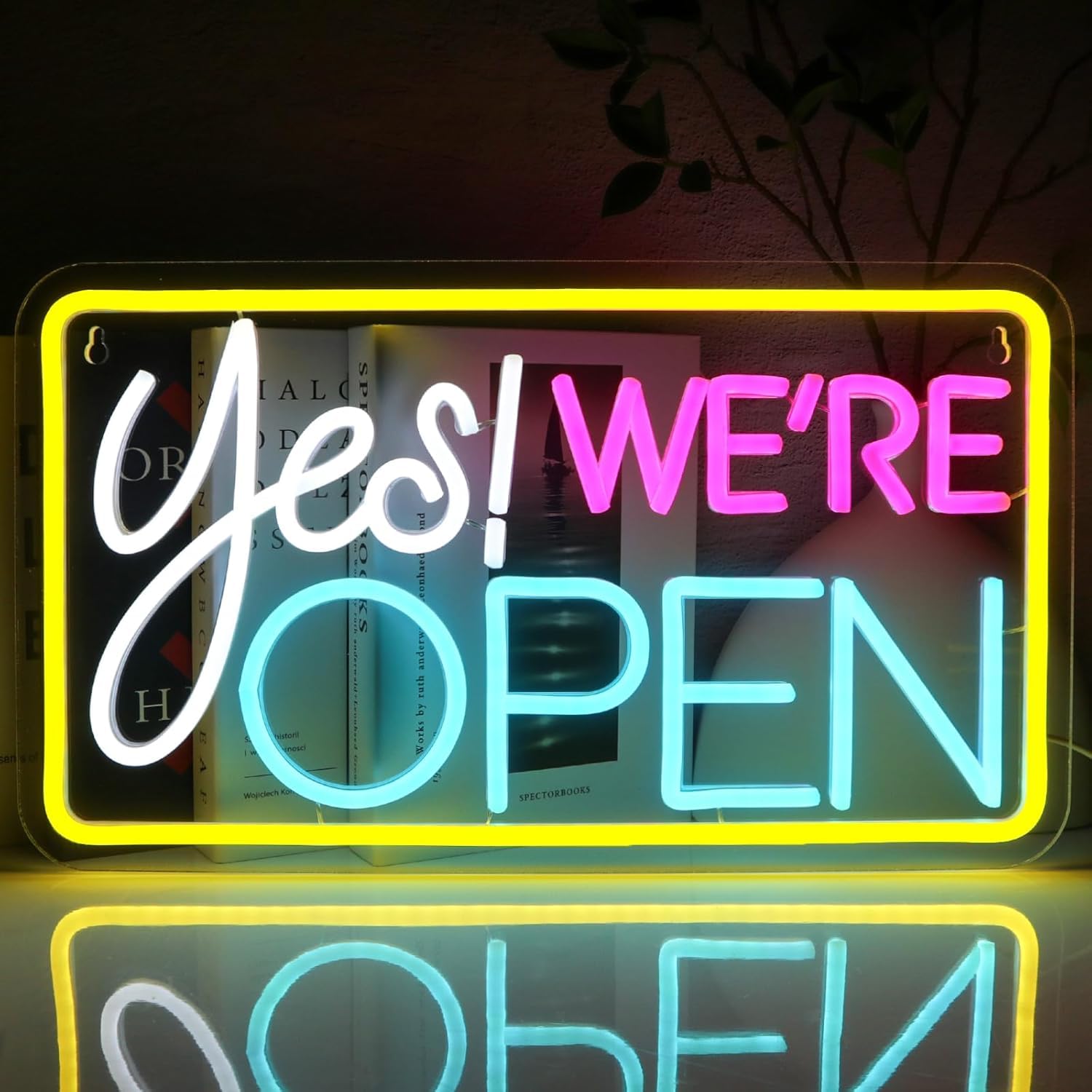 Orionhub Open Sign for Business, We are Open Neon Sign, 16.5"x 9.45" Led Sign Dimmable Neon Lights for Party Coffee Bar Salon Pub Stores Hotel Window Wall Decor Restaurants Retail Shop
