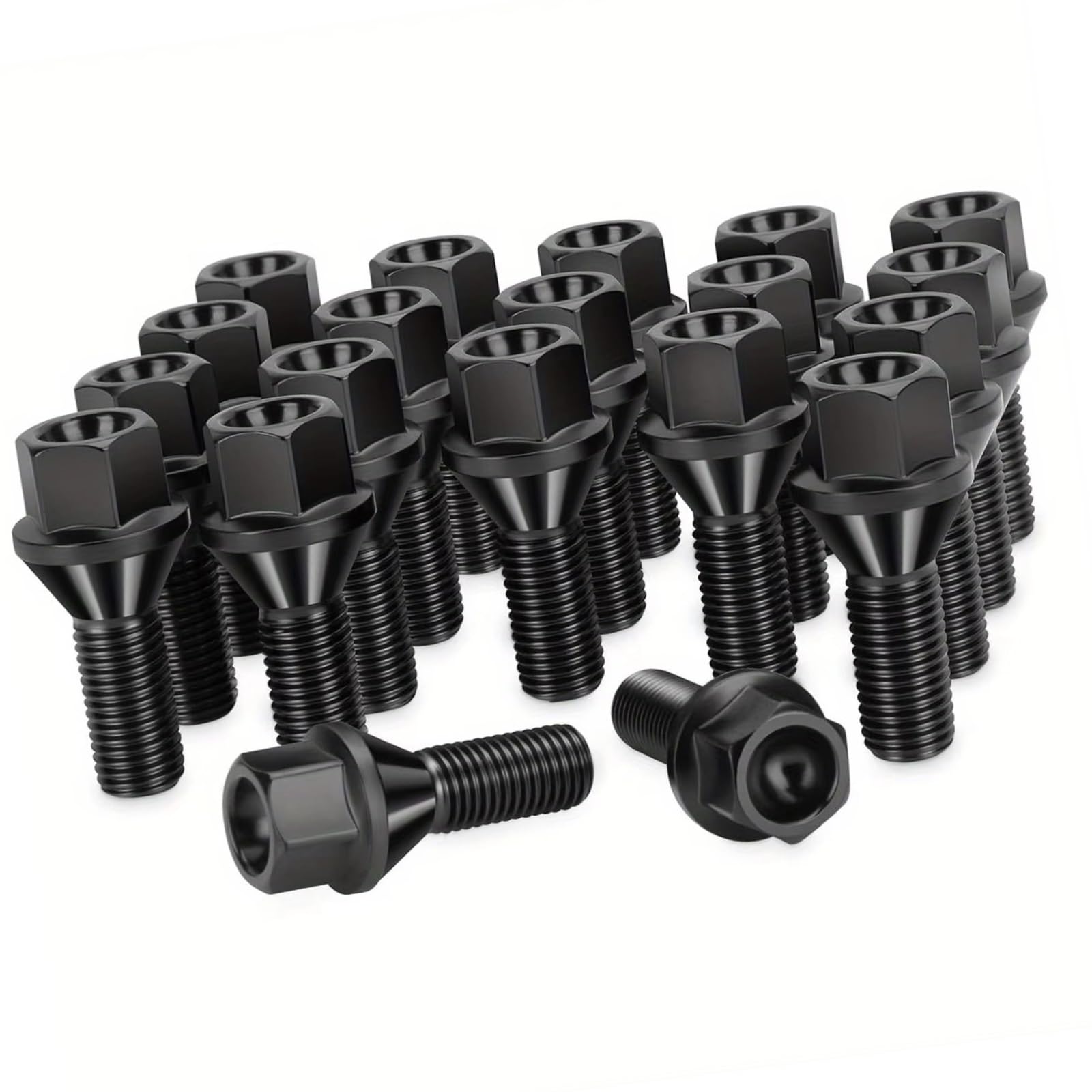 Bulloni ruota auto Compatibile Con BMW Per 7 Series E65 2000 2001 2002 2003 2004 2005 2006 2007 2008 20 Pezzi Set Di Dadi Per Cerchi In Lega Con Rondella Conica