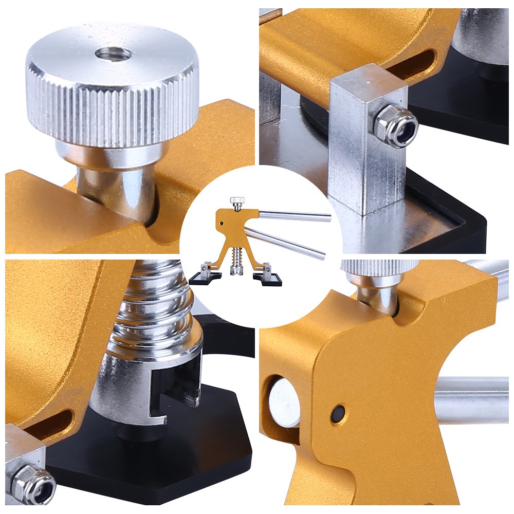 Gliston Auto Dent Puller Kit Adjustable Golden Dent Remover Tools