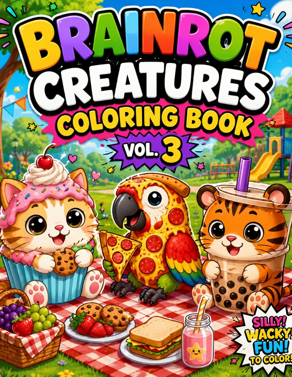 Brainrot Creatures Coloring Book for Kids Vol. 3: Fun and Silly Coloring Pages