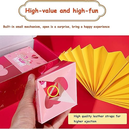 Miniatura 6 de SCOOVY Caja de regalo sorpresa explosión, cajas de regalo que crean el regalo más sorprendente, caja de regalo desplegable para cumpleaños,