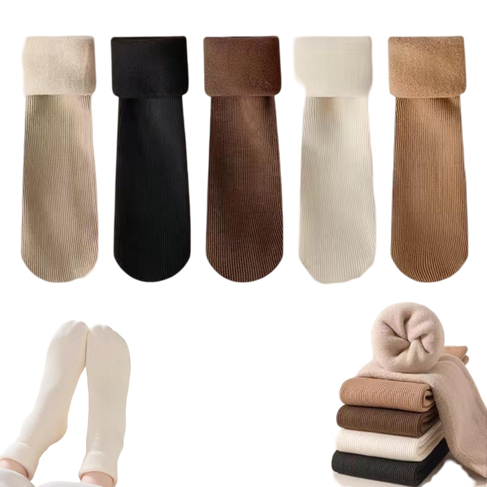 Alpaka Socken Damen, 5 Paar Wollsocken, Socken Damen 35-40, Thermosocken Damen, Alpaka Socken Damen, Thermosocken Dick Wintersocken Damen Geschenke