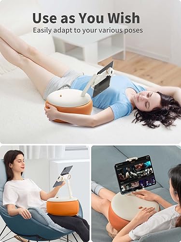 Miniatura 3 de SAIJI Almohada para tableta, soporte para Kindle compatible con Kindle de 4.7 a 15.6 pulgadas, tableta, teléfono, monitor portátil, soporte