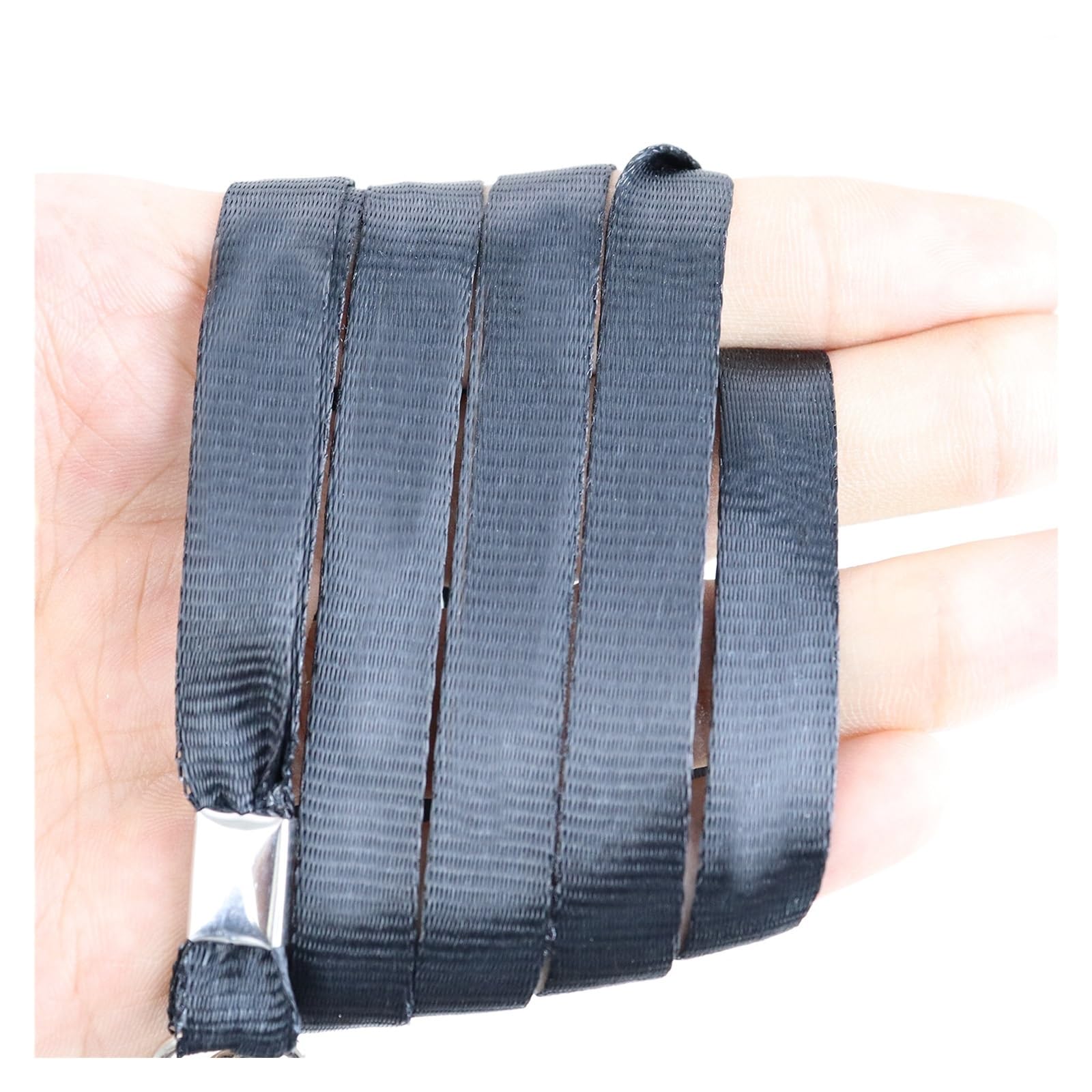 Lot de 12 cordons tour de cou avec porte-cartes et clips pivotants pour clés