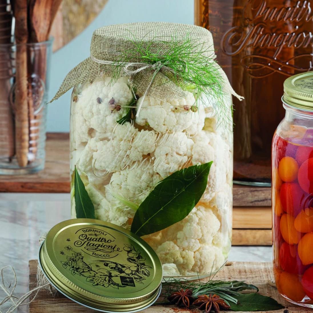 Image secondaire de Bormioli Rocco BOR1298 4 Seasons Jar with Capsules, 3 kg, Glass