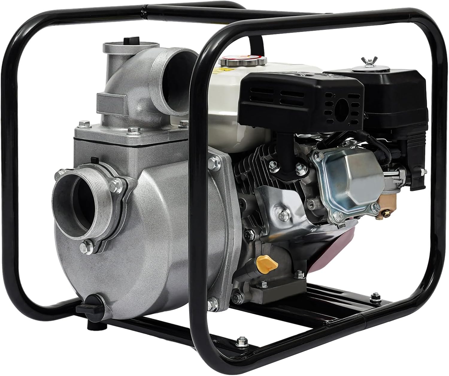 Gas Water Semi-Trash Pump, 7.5HP 3" 3000W High Pressure Sump Pump Garden Irrigation Water Transfer Pump, Water Pump For Agricultural Irrigation, Garden Farmland Pump