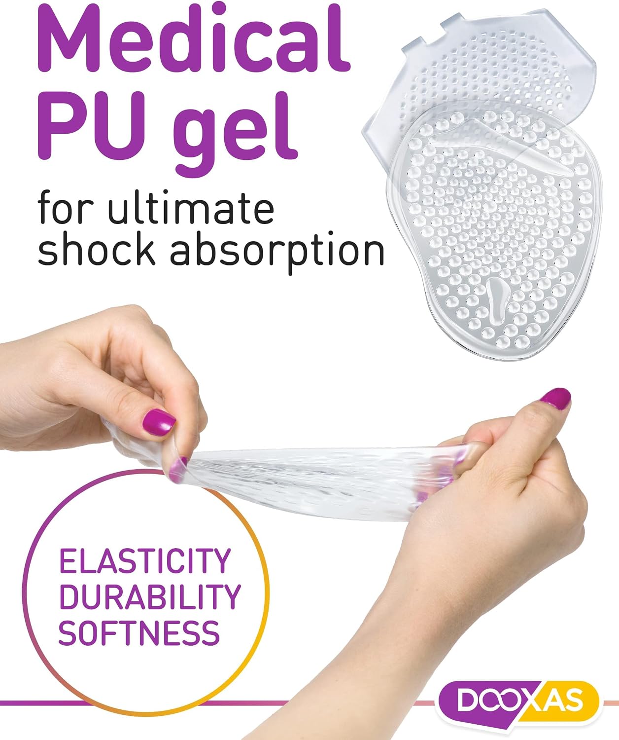 Ball of Foot Cushions for High Heels Shoes Metatarsal Pads for Women – Soft Gel Shoe Inserts Relieve Foot Pain – an Innovative Insoles Shape Design Adhesive Comfort (All in One Set)