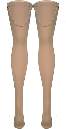 Miniatura 5 de Truform Medias quirúrgicas embolismo, medias altas de 18 mmHg, beige, grande, 2 unidades