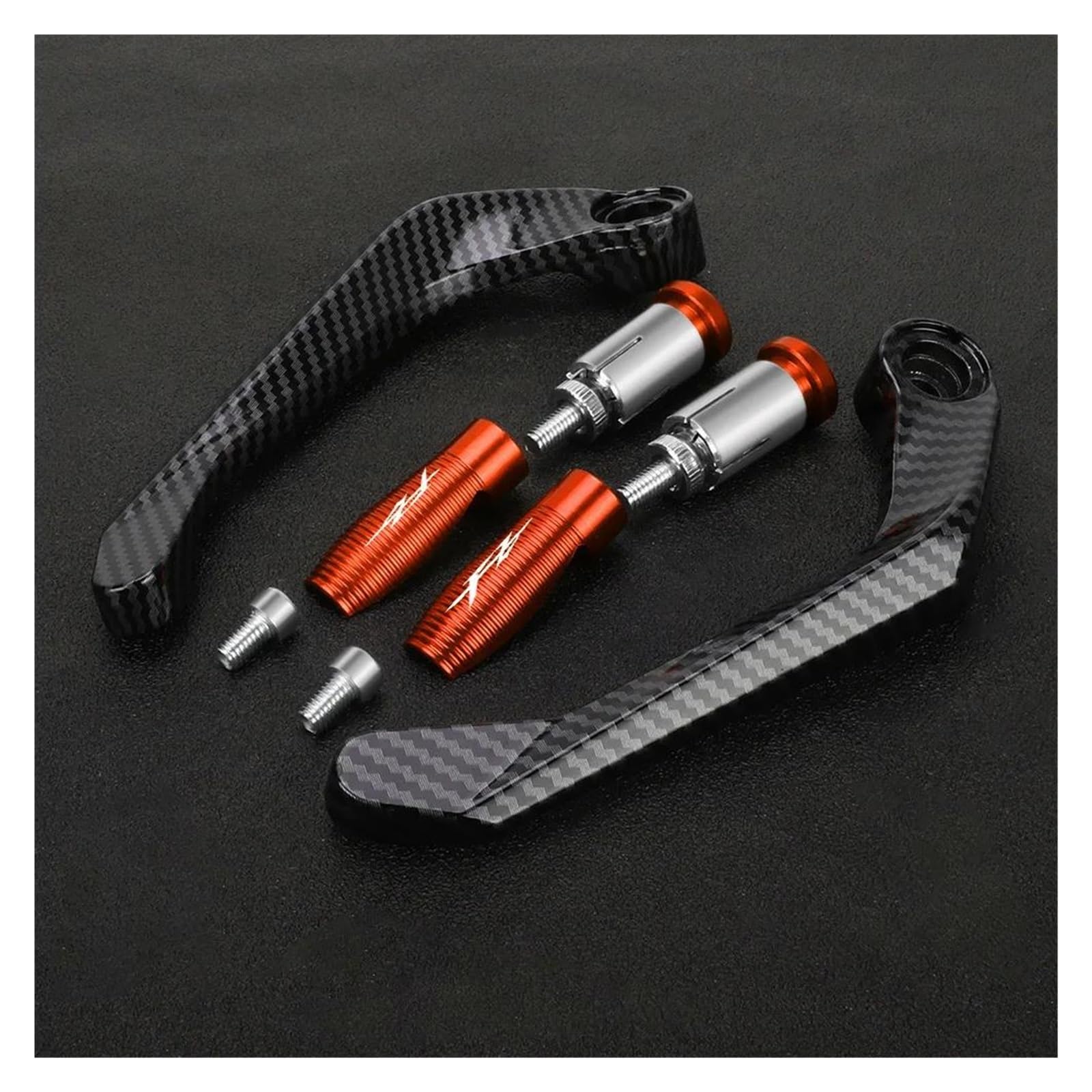 Yuhow Orange2 Motorcycle Joystick Guards For Yamaha Fz07 Fz09 Fz1 Fz6 Fz8 Fz10 Fz150 Fz16 Fz25(Orange2)
