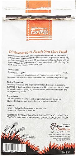 Miniatura 2 de DiatomaceousEarth 2 libras de grado alimenticio DE- Diámetro para humanos es seguro alrededor de los niños - Incluye cuchara gratis