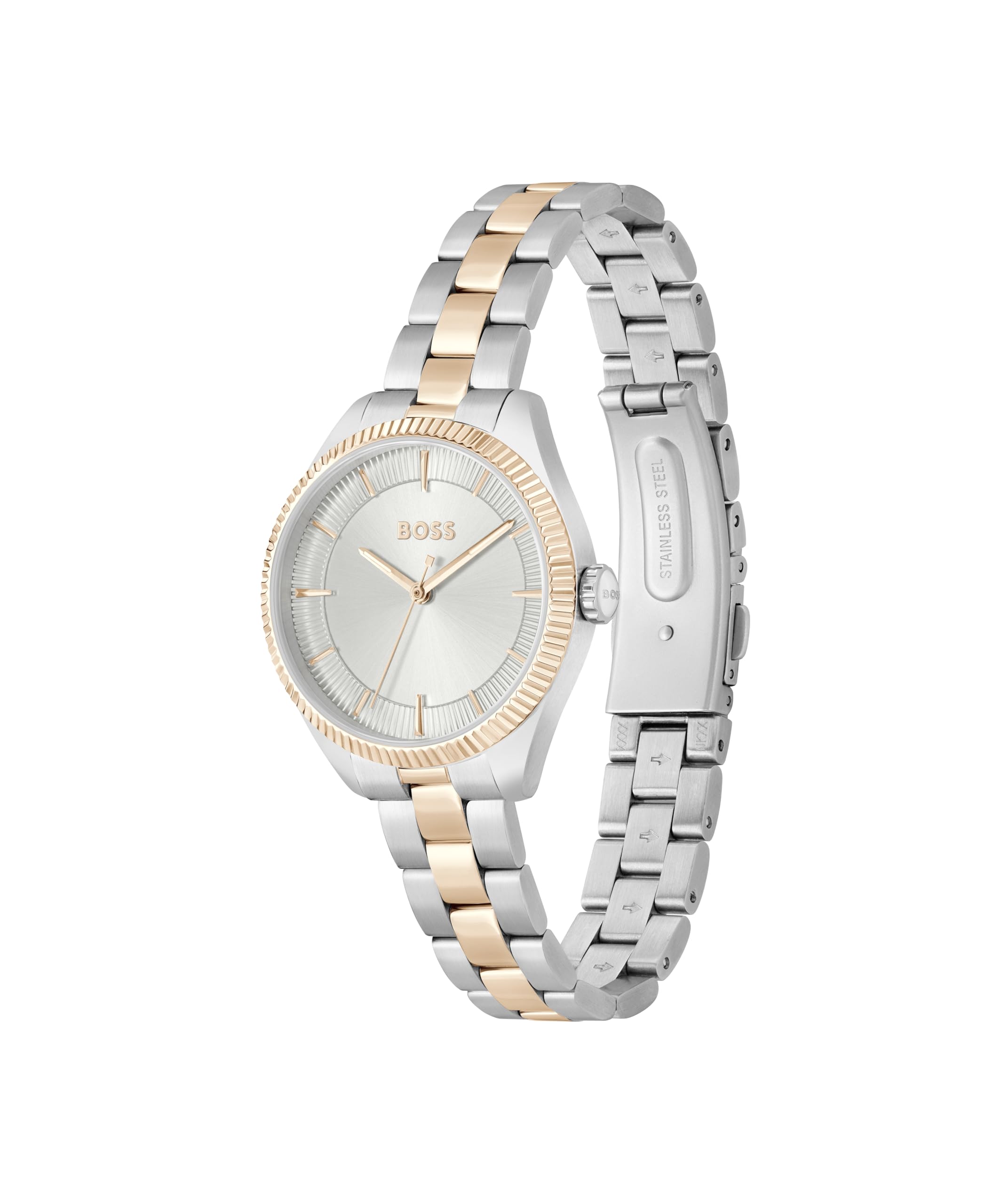 HUGO BOSS Stainless Steel Analog White Dial Womens Watch-1502727 (B0CFVV8XMB) Amazon Price History, Amazon Price Tracker