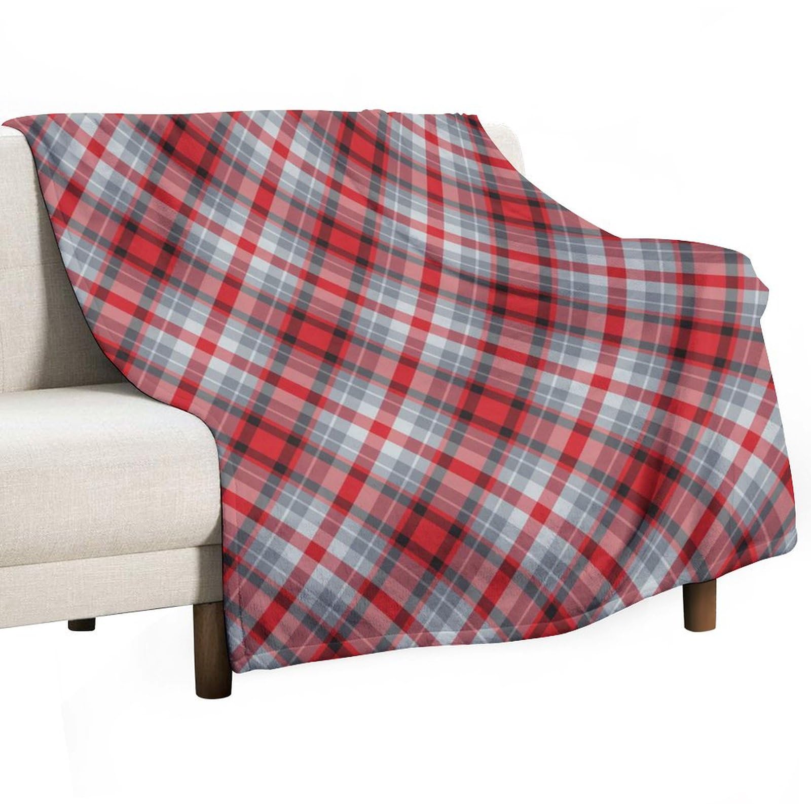 Couverture douce plaid buffalo check pour des soirées cocooning en famille