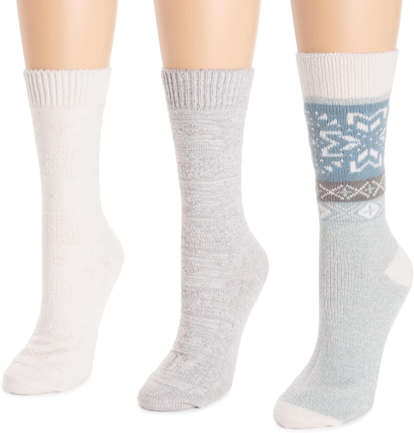 MUK LUKS Women's Women's 3 Pack Boot Socks