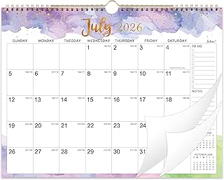 Calendar 2026-2027 - 2026-2027 Wall Calendar, 15" x 11.5", July 2026 - December 2027, 18-Month Calendar with Twin-Wire Bin...