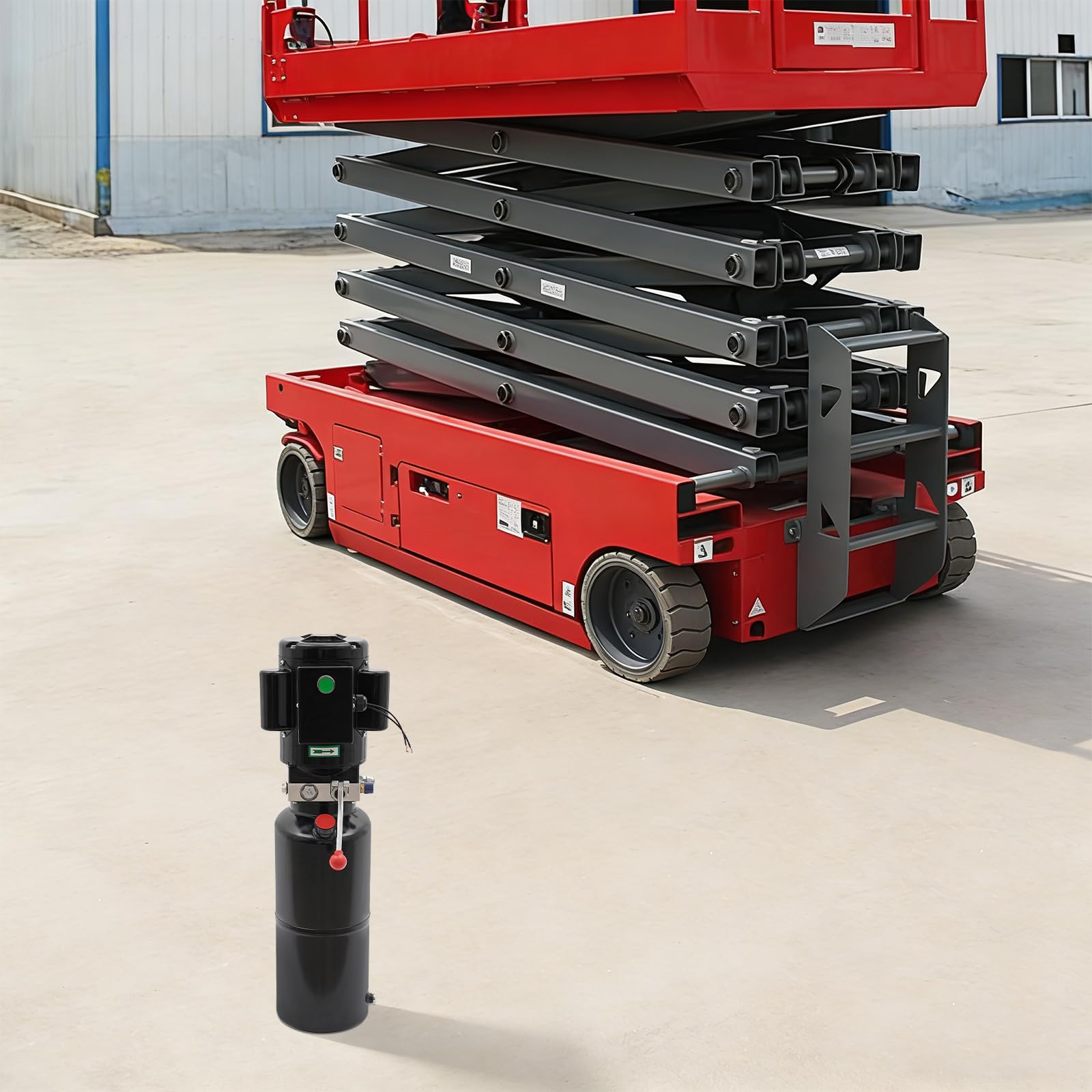 Bomba hidráulica de 220 V, 2,2 kW, 4,6 l/min, caudal de 2850 rpm, bomba electrohidráulica, agregado hidráulico, para ascensores, carretillas elevadoras, color negro