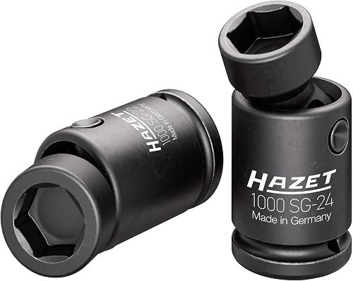HAZET Juego de llaves de vaso de destornillador de impacto 1000SG-2224/2, 2 piez