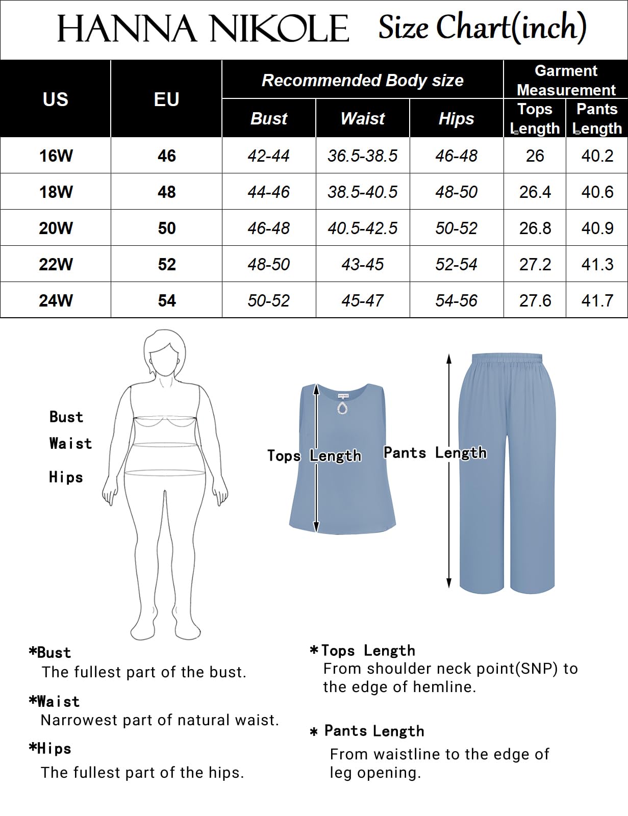 Hanna Nikole Plus Size Pantaloni Vestiti 3pcs Madre della Sposa Abiti per Ospite di Nozze