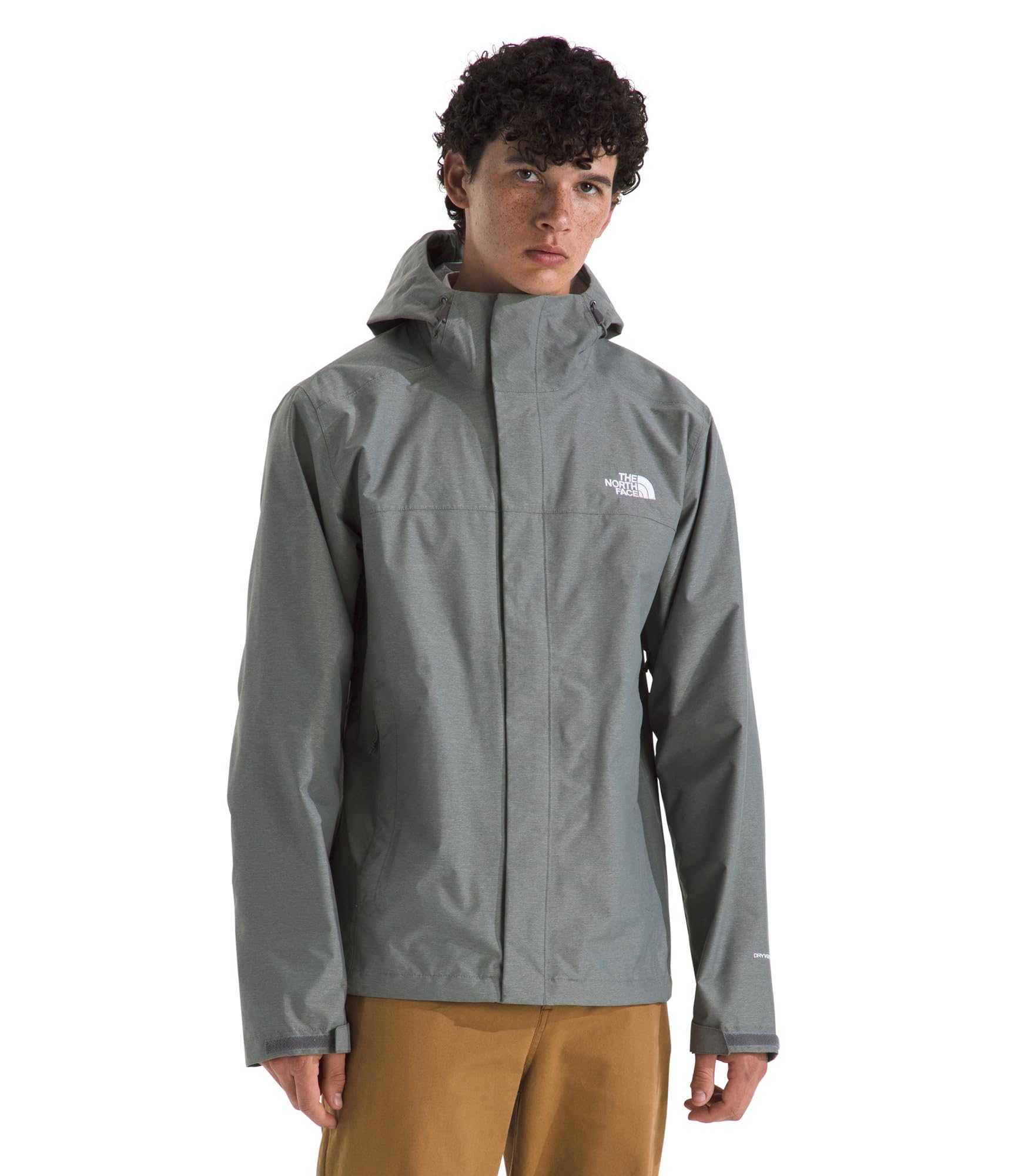 The North Face mens Venture 2 Jacket - Waterproof & Windproof Hooded Raincoat, Adjustable Hood, Breathable Pit-zips