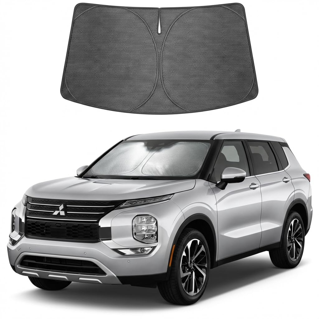Proadsy Custom Fit 2022-2026 Mitsubishi Outlander Car Windshield Sun Shade