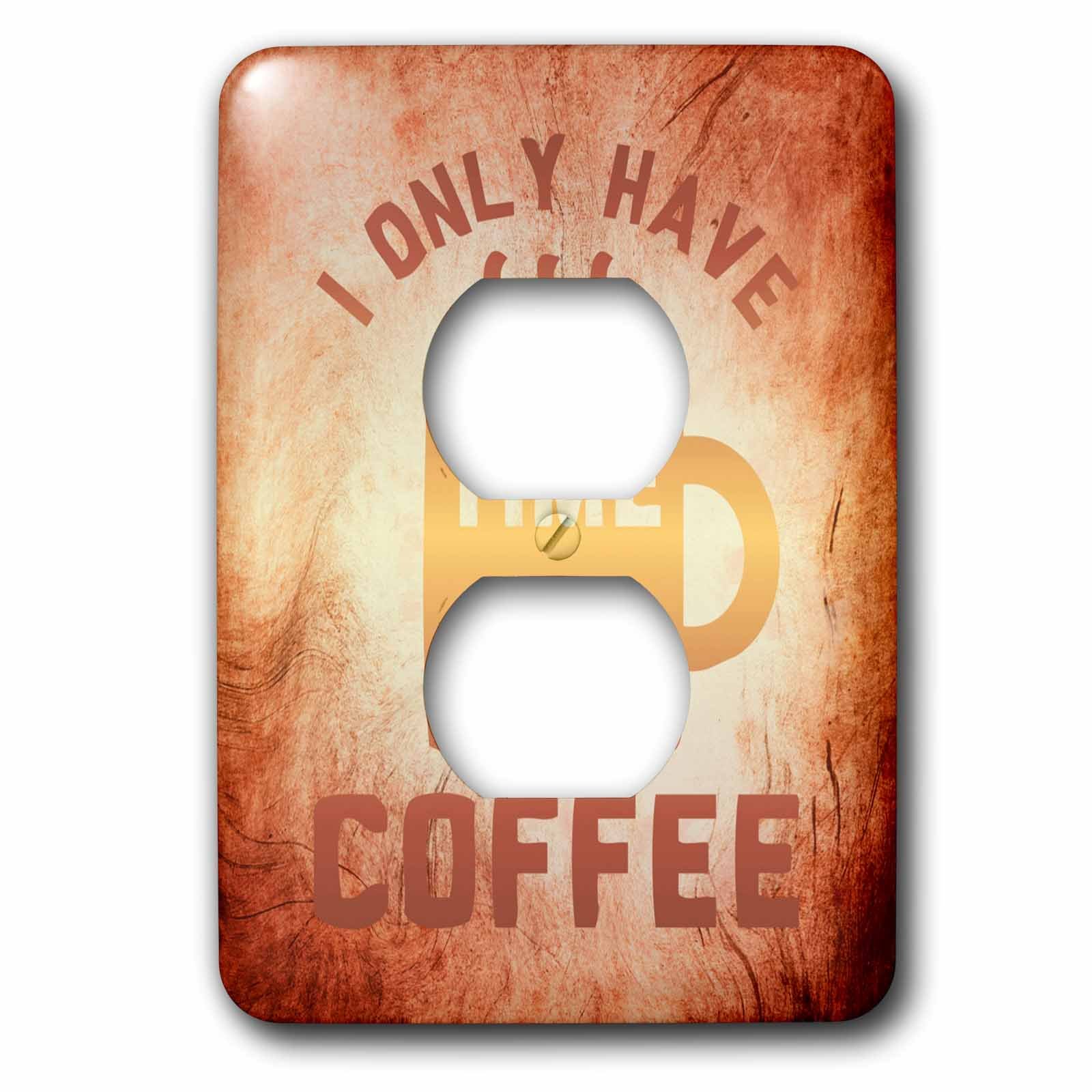 Couvercle de prise pour le café 3dRose habillage double prise mural