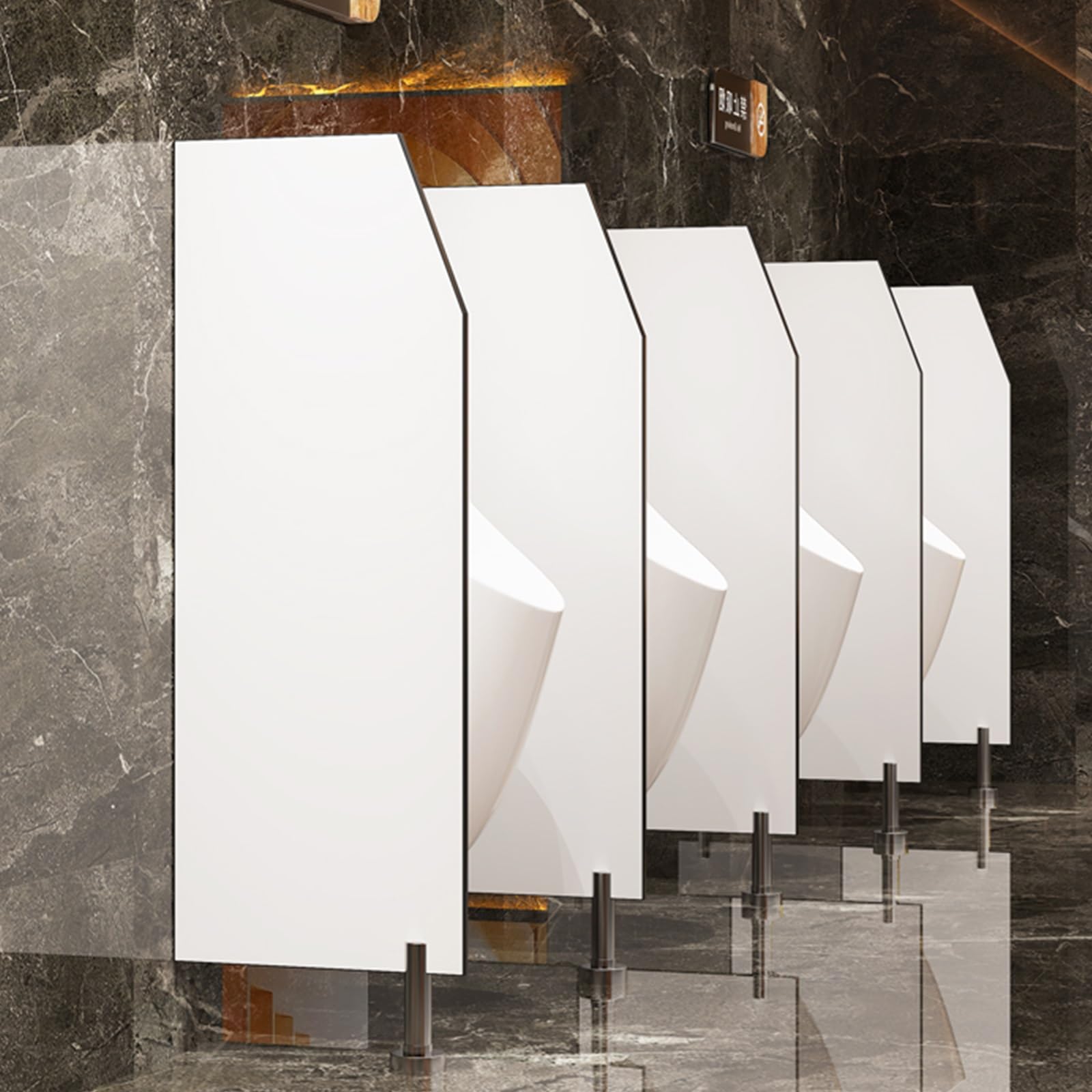 Séparateur d'urine en acier inoxydable design chic pour l'hygiène des toilettes d'hôtel