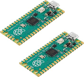Raspberry Pi Pico Development Board, Raspberry Pi RP2040 Dual-core ARM Cortex M0+ Processor, Running Up to 133 MHz, Support C/C++/Python, 2MB Quad SPI Flash Integrated with SPI/I2C/UART Blue