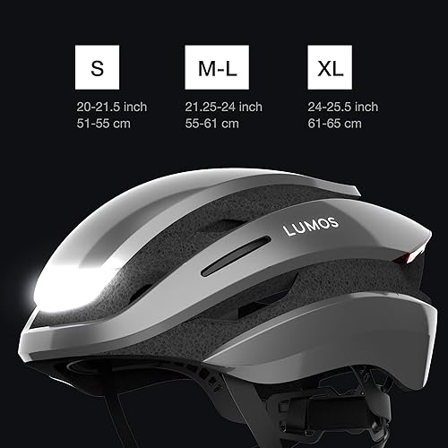 Miniatura 6 de Lumos Casco de bicicleta ultra inteligente Luces LED delanteras y traseras personalizables con señales de giro Cascos de bicicleta de carretera