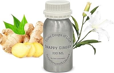 Signature Aromatherapy Scented Fragrance Oils, Aromatic Blend of Numerous Notes for No Water Diffusers (Snappy Ginger, 200ML)
