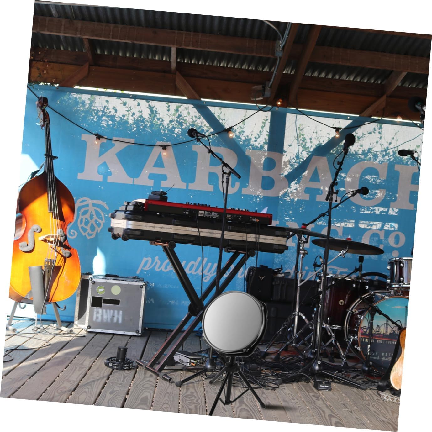 1Pc Percussion Simulation Dumb Drum Trainer White Practice Pad for Beginners Home Drum Sordine Cushion Durable Materials Easy to Use Install