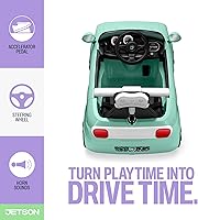 Vista 3 de Jetson Mako Niños Coche Eléctrico con Asistencia de Motor por Empuje, 3 Modos: Empuje, Conducción o Control Remoto, Velocidad Máxima de 3 mph