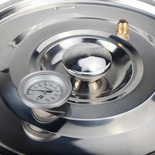 Miniatura 3 de OLizee™ Destilador de agua de 5 galones 18L Destilador de alcohol de vino Caldera de acero inoxidable Kit de equipo de fabricación de vino