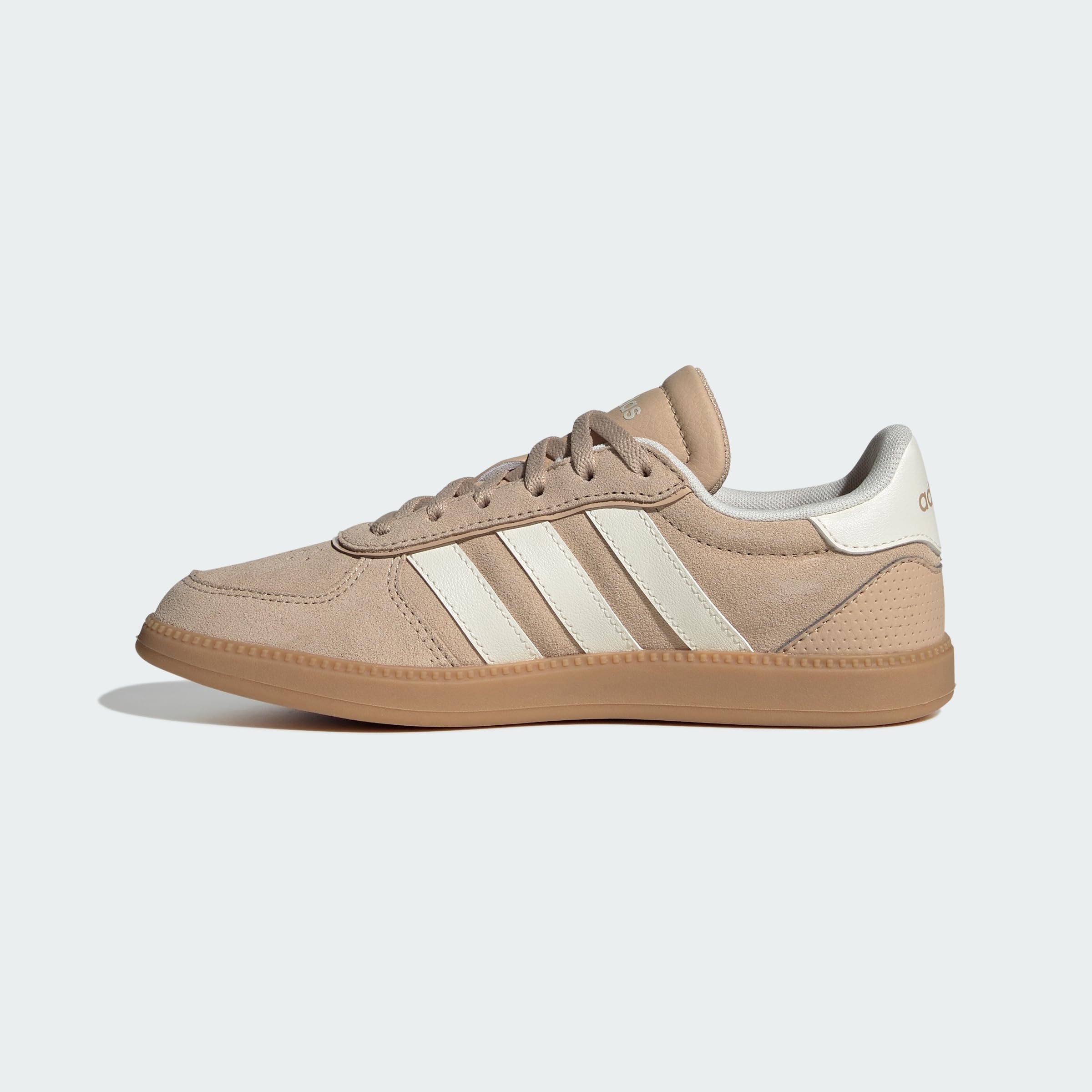 adidas Uniseks - dzieci BREAKNET SLEEK SHOES JUNIOR, magic beige/off white/GUM 3, 39 1/3 EU