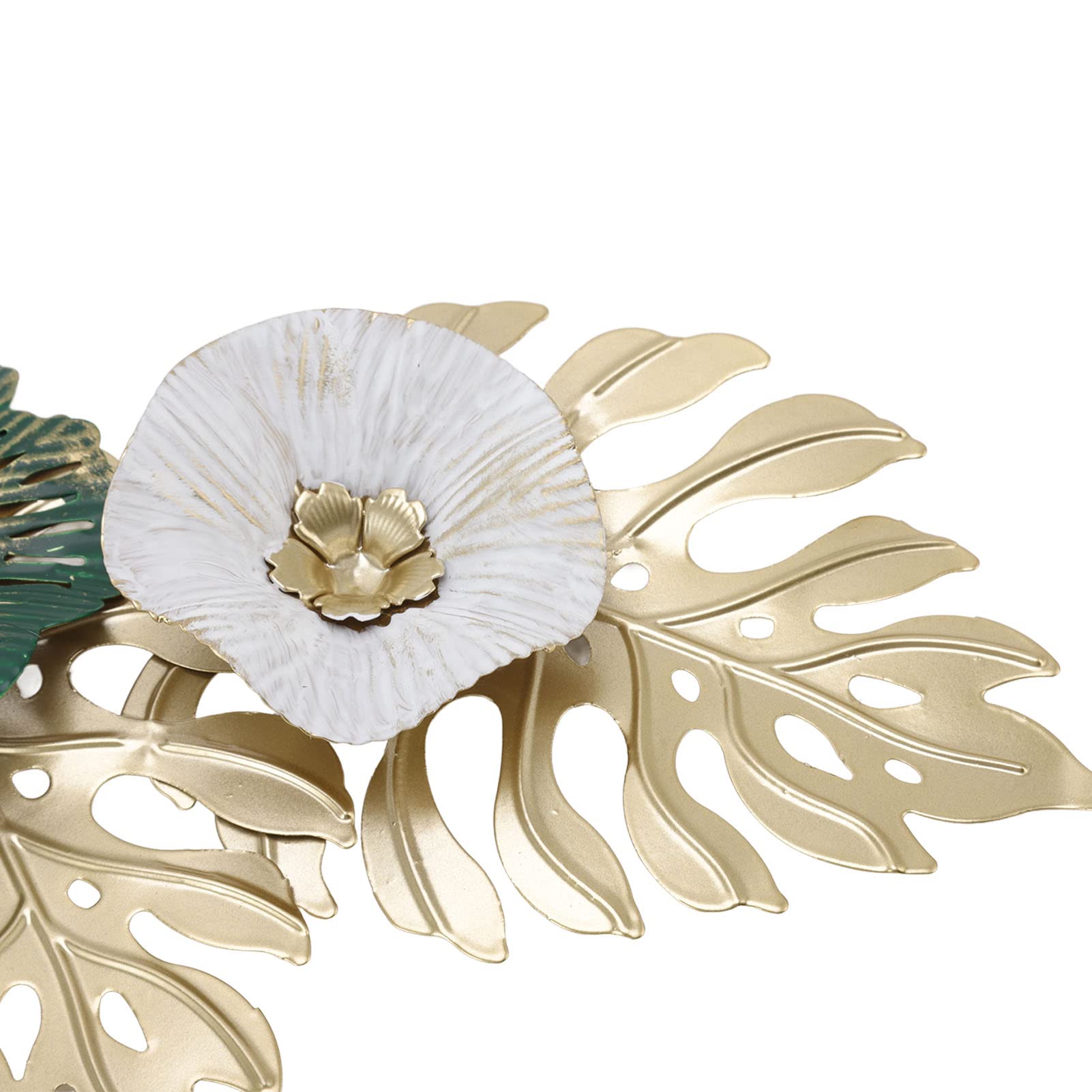 Decorazione da Parete con Fiori in Metallo, Elegante Ed Elegante Decorazione da Parete in Metallo 3D per Soggiorno Durevole Scultura da Parete in Ferro Decorativo da Appendere alla
