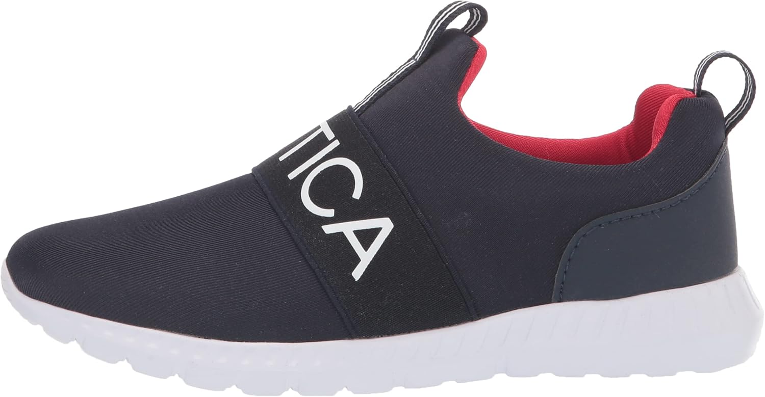  | Nautica Kids Boys Youth Athletic Fashion Sneaker Running Shoe -Slip On- Little Kid/Big Kid | Running