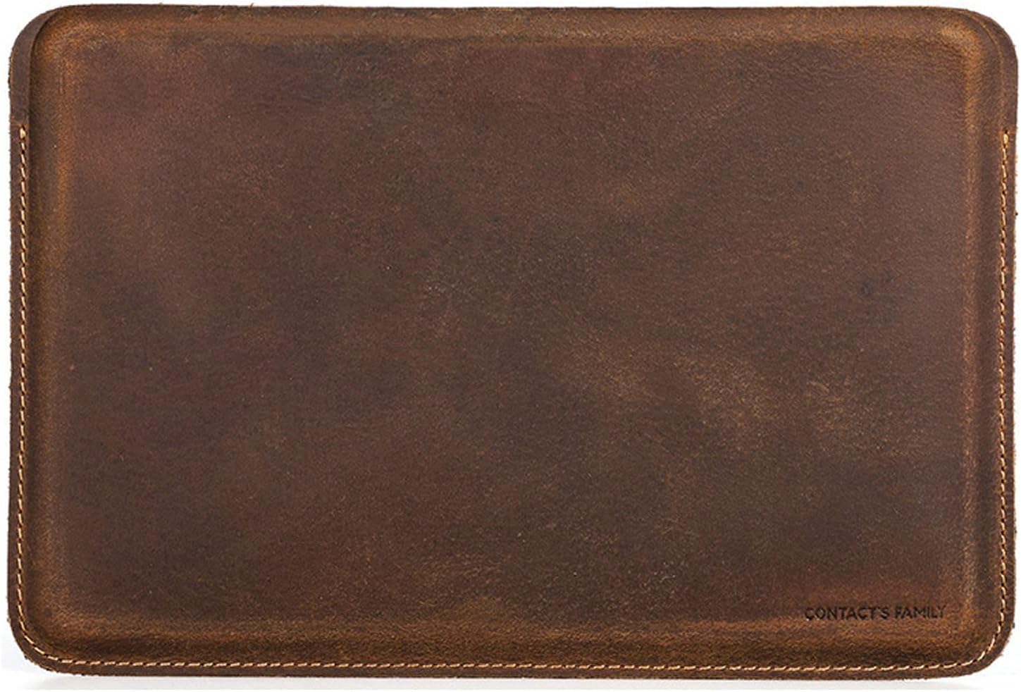 Slim Tablet Protective Case Shockproof Tablet Sleeve Case Mini Sleeve Tablet Bag Pu Leather Bag Waterproof Cover Notebook Computer Case for Mac (Coffee Across)