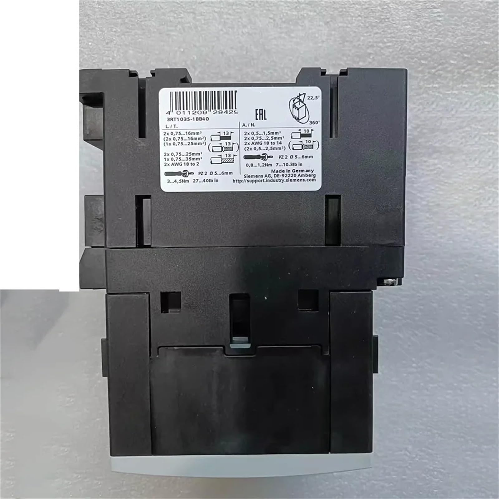 3RT1035-1BB40 3RT1036-1B Stycznik produktu kontroli przemysłowej do DC24V