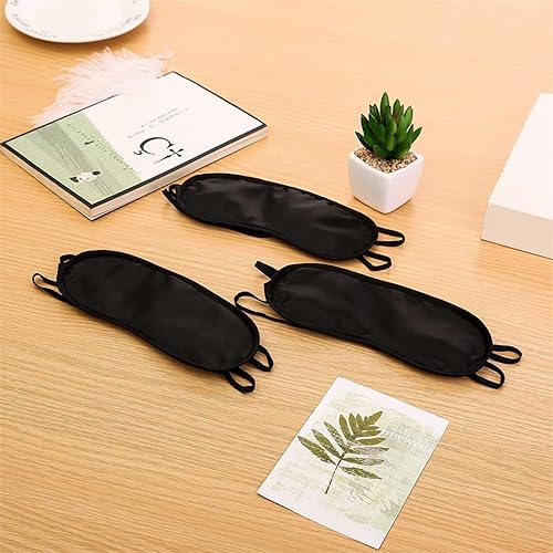 Miniatura 6 de 100 máscaras para dormir con los ojos vendados con correa ajustable para mujeres y hombres, cubierta para sombra de ojos para viajes, equipo,