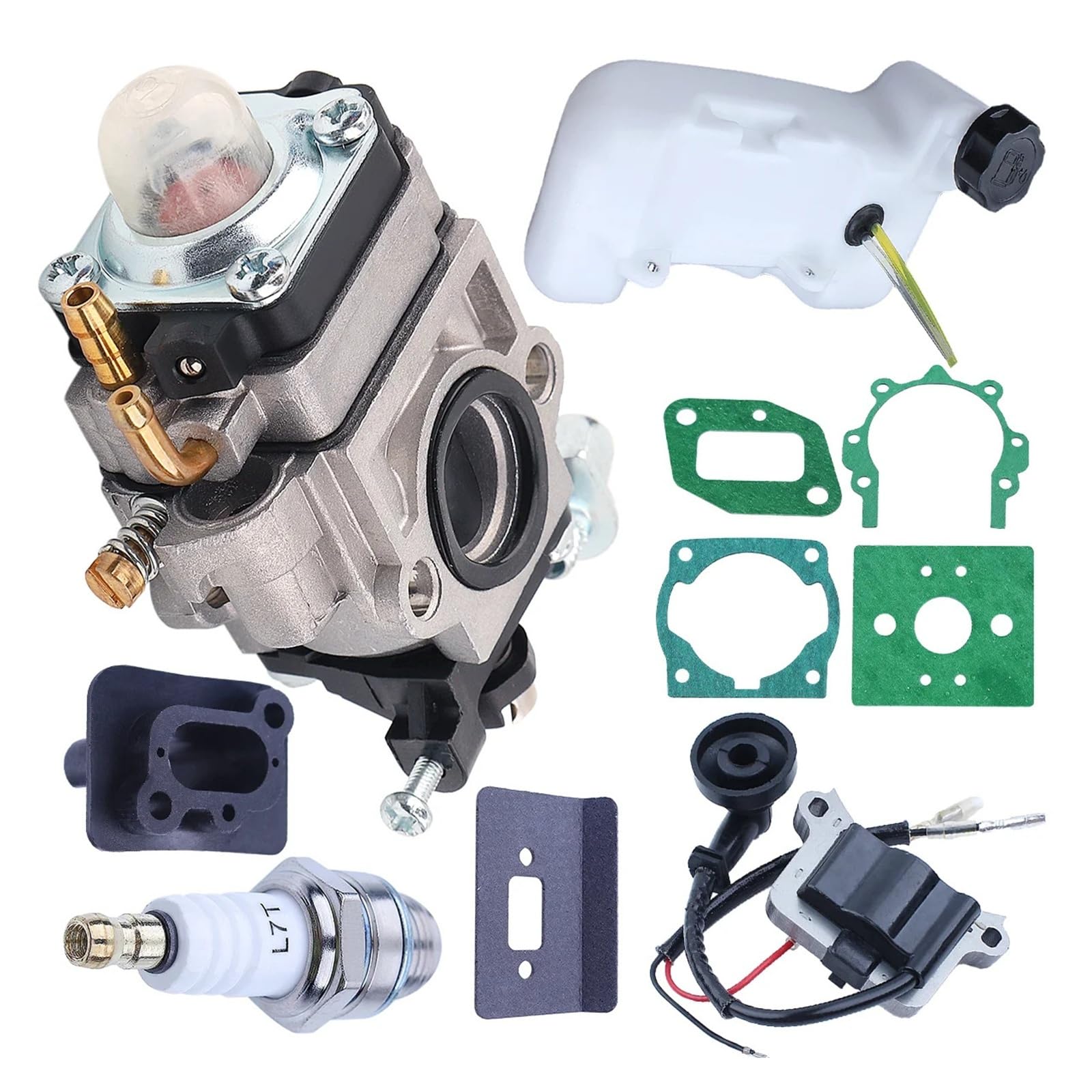 Carburador bobina de encendido tanque de combustible apto for 43CC 52CC 47CC 40-5 CG430 CG520 1E40F-5 40F-5 TL43 desbrozadora de motor de Gas