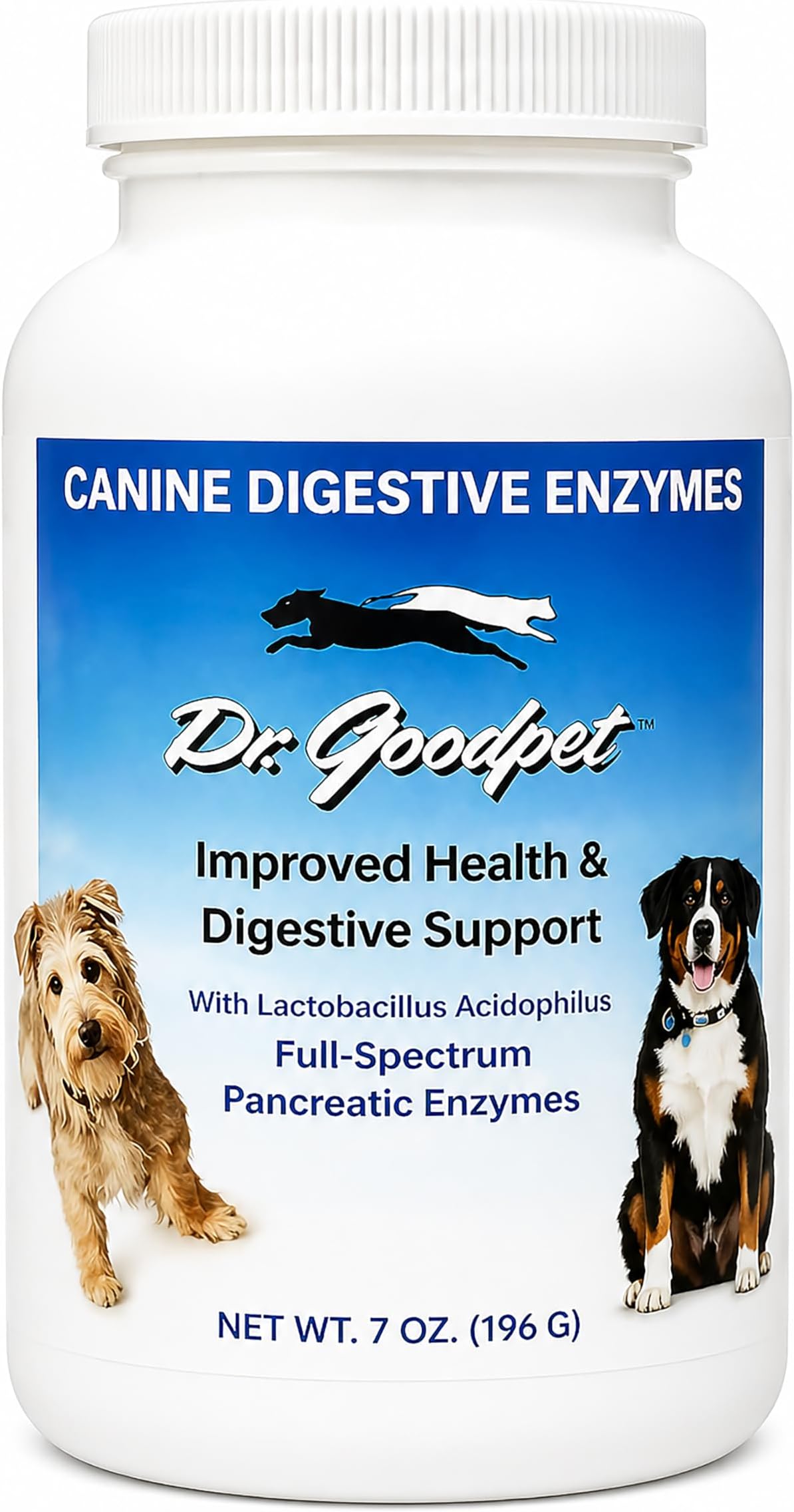 Digestive Enzymes + Probiotics for Dogs – Gut Health & Sensitive Stomach Support – Helps Relieve Gas, Bloating & Improve Digestion – Daily Digestive Aid Powder – 112 Servings – Dr. Goodpet